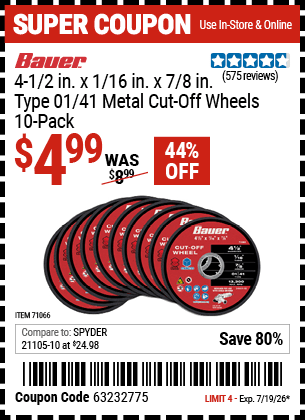 Harbor Freight Coupons, HF Coupons, 20% off - 71066