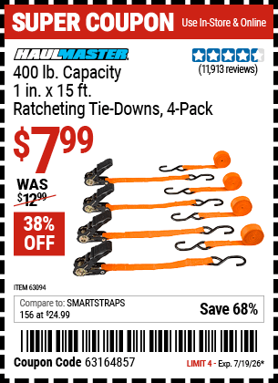 Harbor Freight Coupons, HF Coupons, 20% off - 4 Piece, 1