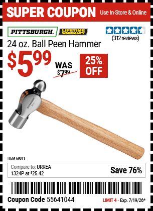 Harbor Freight Coupons, HF Coupons, 20% off - 69011