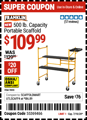Harbor Freight Coupons, HF Coupons, 20% off - 70955