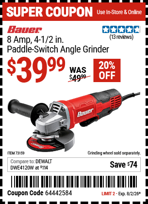 Harbor Freight Coupons, HF Coupons, 20% off - 73159