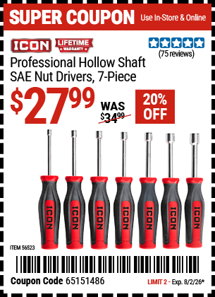 Harbor Freight Coupons, HF Coupons, 20% off - 56523