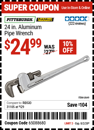 Harbor Freight Coupons, HF Coupons, 20% off - 24