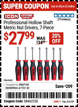 Harbor Freight Coupons, HF Coupons, 20% off - 56525