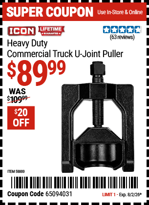 Harbor Freight Coupons, HF Coupons, 20% off - 58800
