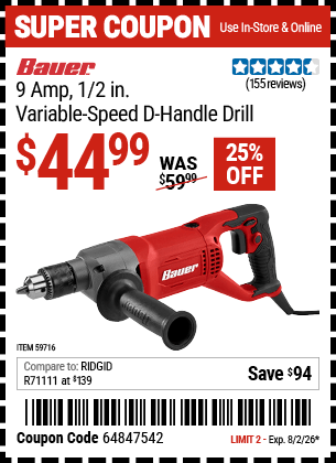 Harbor Freight Coupons, HF Coupons, 20% off - 59716