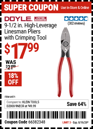 Harbor Freight Coupons, HF Coupons, 20% off - 64571