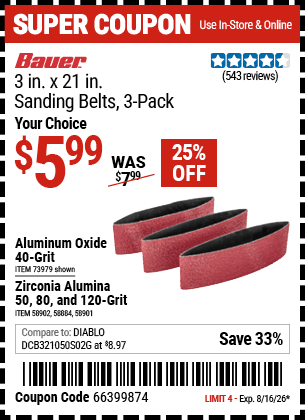 Harbor Freight Coupons, HF Coupons, 20% off - 58902