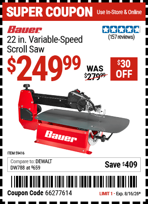Harbor Freight Coupons, HF Coupons, 20% off - 59416