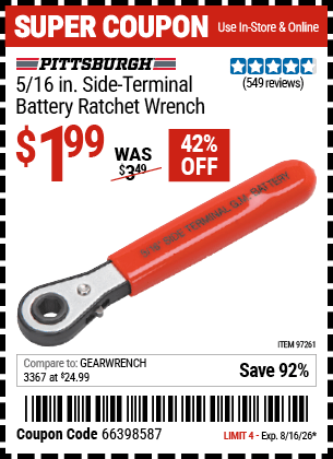 Harbor Freight Coupons, HF Coupons, 20% off - 97261