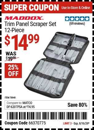 Harbor Freight Coupons, HF Coupons, 20% off - 70948