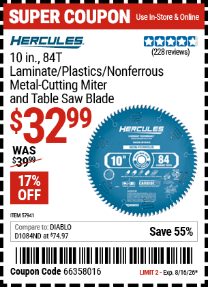 Harbor Freight Coupons, HF Coupons, 20% off - 57941