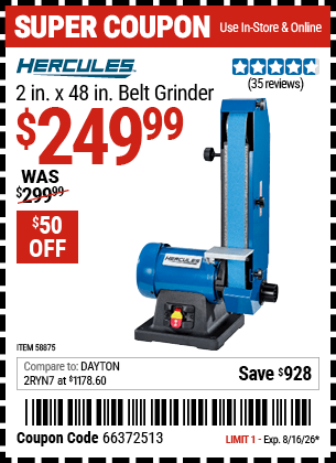 Harbor Freight Coupons, HF Coupons, 20% off - 58875