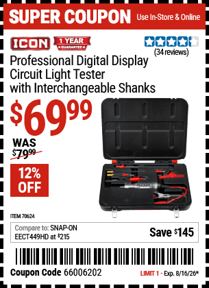Harbor Freight Coupons, HF Coupons, 20% off - 70624