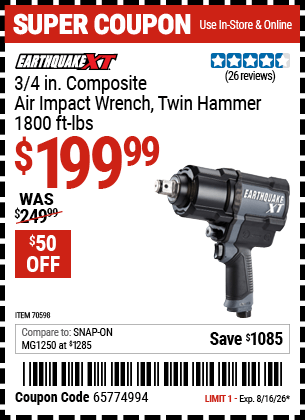 Harbor Freight Coupons, HF Coupons, 20% off - 70598