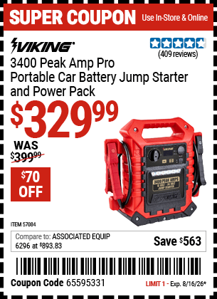 Harbor Freight Coupons, HF Coupons, 20% off - 57084