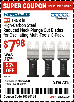 Harbor Freight Coupons, HF Coupons, 20% off - 72011
