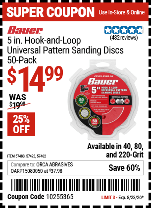 Harbor Freight Coupons, HF Coupons, 20% off - 57483