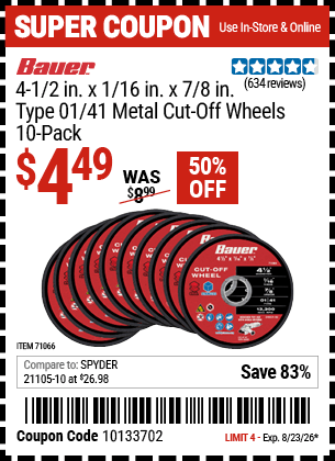 Harbor Freight Coupons, HF Coupons, 20% off - 71066