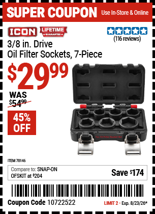 Harbor Freight Coupons, HF Coupons, 20% off - 70146