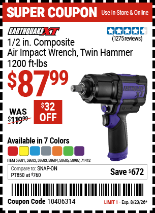 Harbor Freight Coupons, HF Coupons, 20% off - 58683