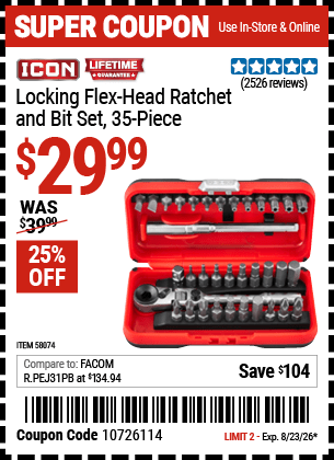 Harbor Freight Coupons, HF Coupons, 20% off - 58074