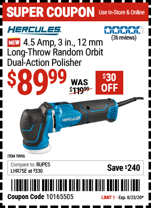 Harbor Freight Coupons, HF Coupons, 20% off - 70956