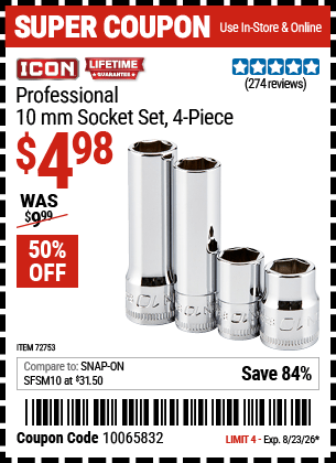 Harbor Freight Coupons, HF Coupons, 20% off - 72753