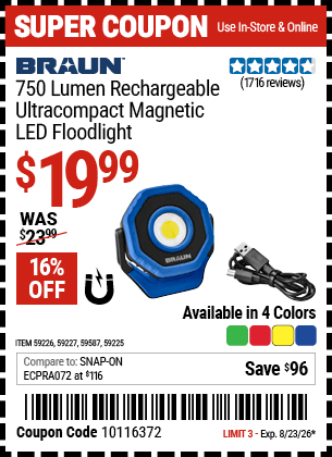 Harbor Freight Coupons, HF Coupons, 20% off - 59226