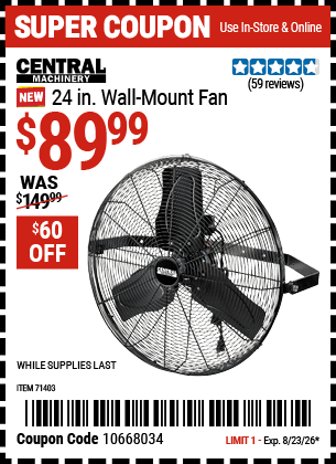 Harbor Freight Coupons, HF Coupons, 20% off - 71403