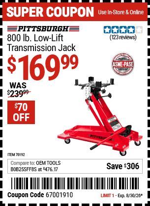 Harbor Freight Coupons, HF Coupons, 20% off - 70192