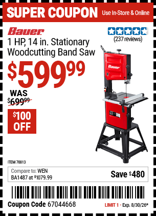 Harbor Freight Coupons, HF Coupons, 20% off - 70813