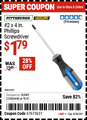 Harbor Freight Coupons, HF Coupons, 20% off - 94707