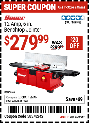 Harbor Freight Coupons, HF Coupons, 20% off - BAUER 12 Amp 