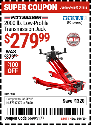 Harbor Freight Coupons, HF Coupons, 20% off - 70185