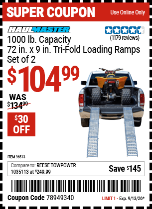 Harbor Freight Coupons, HF Coupons, 20% off - 1000 Lb. Capacity 9