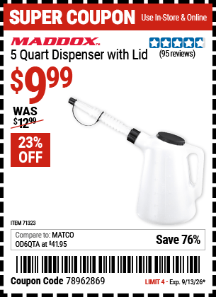 Harbor Freight Coupons, HF Coupons, 20% off - 71323
