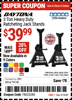 Harbor Freight Coupons, HF Coupons, 20% off - 71422