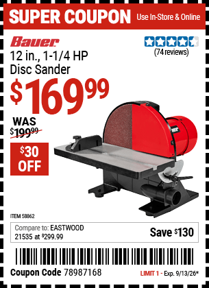 Harbor Freight Coupons, HF Coupons, 20% off - 58862