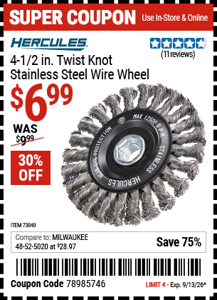 Harbor Freight Coupons, HF Coupons, 20% off - 73040