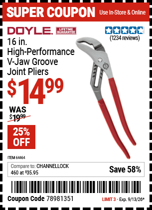 Harbor Freight Coupons, HF Coupons, 20% off - 64464