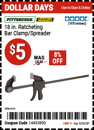 Harbor Freight Coupons, HF Coupons, 20% off - 64151