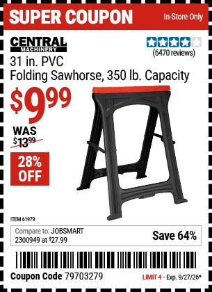 Harbor Freight Coupons, HF Coupons, 20% off - 