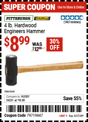Harbor Freight Coupons, HF Coupons, 20% off - 