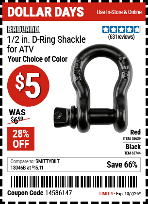 Harbor Freight Coupons, HF Coupons, 20% off - Badland 1/2