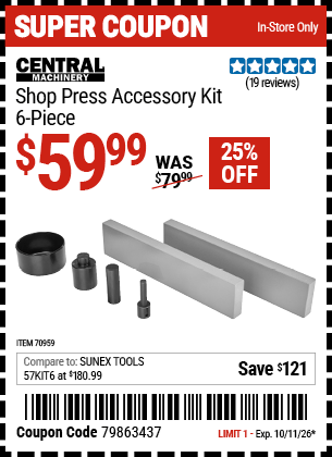 Harbor Freight Coupons, HF Coupons, 20% off - 70959
