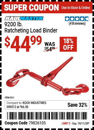 Harbor Freight Coupons, HF Coupons, 20% off - 5511