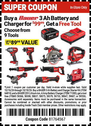 Harbor Freight Coupons, HF Coupons, 20% off - 