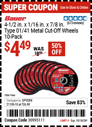 Harbor Freight Coupons, HF Coupons, 20% off - 