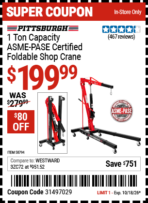Harbor Freight Coupons, HF Coupons, 20% off - 